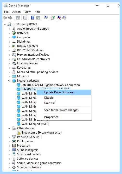 Windows не удалось обнаружить сетевой адаптер