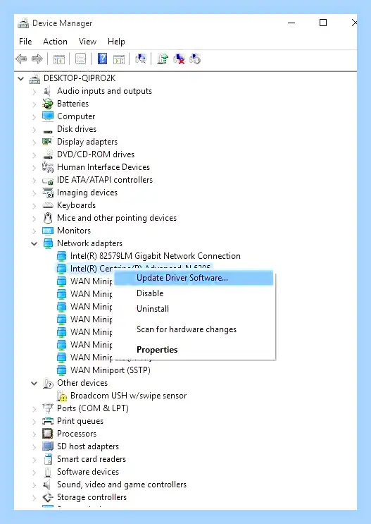 Windows не удалось обнаружить сетевой адаптер