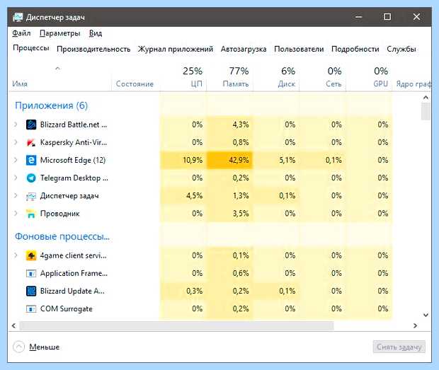 Windows недостаточно памяти