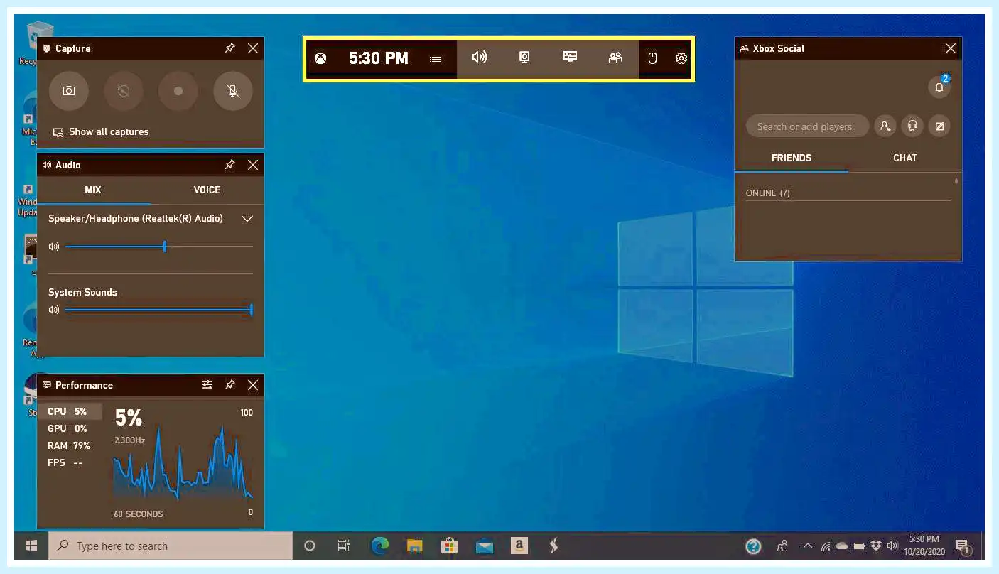 Game bar windows 10