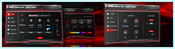 Game center msi