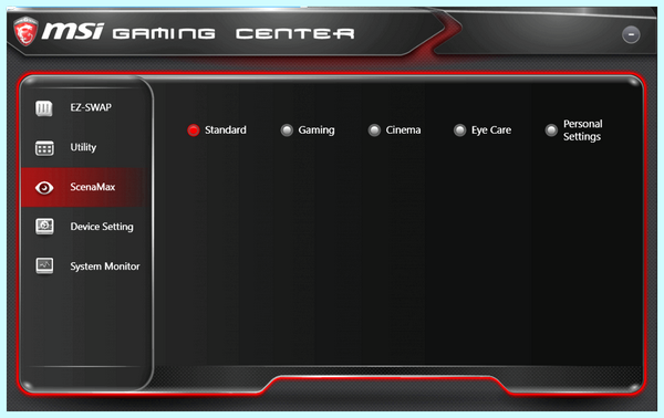 Game center msi