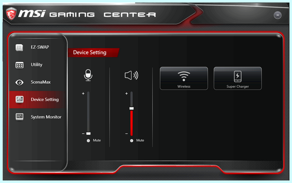 Game center msi