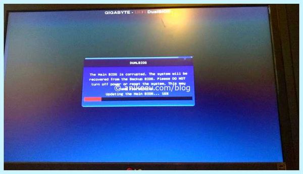 Gigabyte восстановление bios