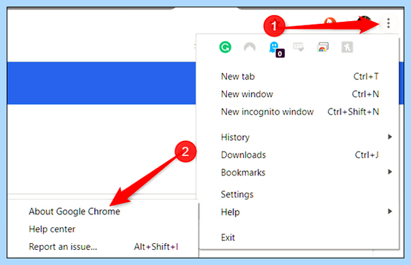 Google chrome update
