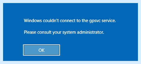 Gpsvc клиент групповой политики