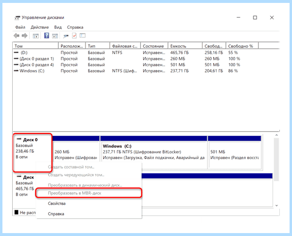 Gpt или mbr windows 7