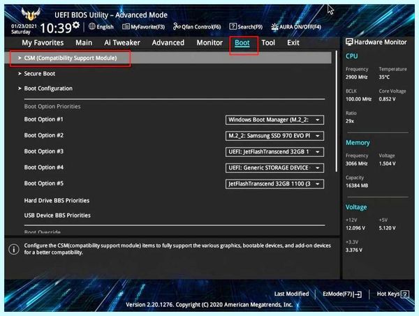 Gpt при установке windows 10 на ssd