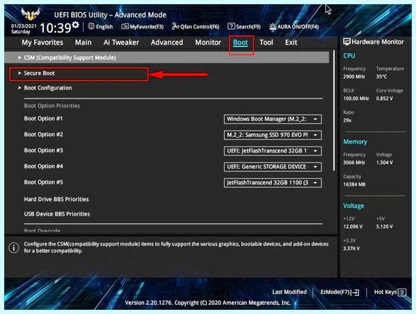 Gpt при установке windows 10 на ssd