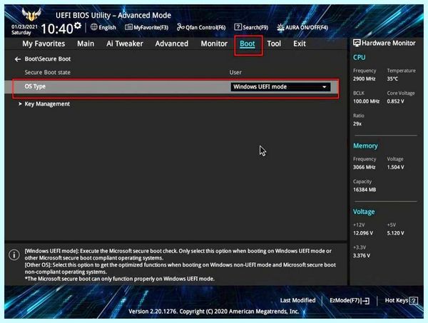 Gpt при установке windows 10 на ssd