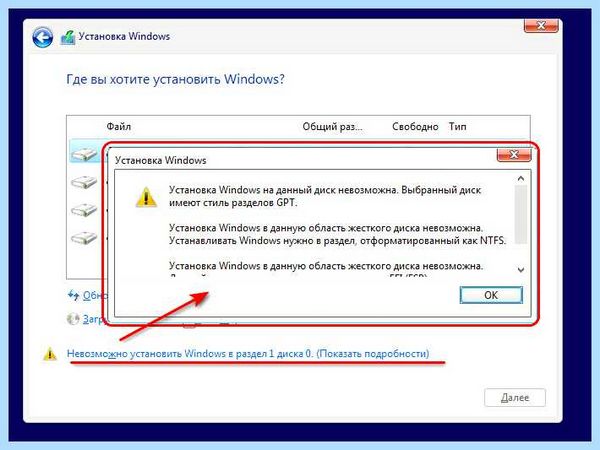 Gpt при установке windows 10
