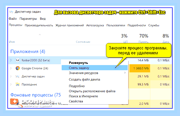 Виндовс не удаляет программу () Виндовс не удаляет программу