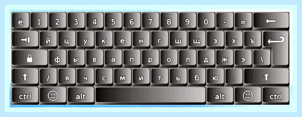 Виртуальная клавиатура на ноутбуке