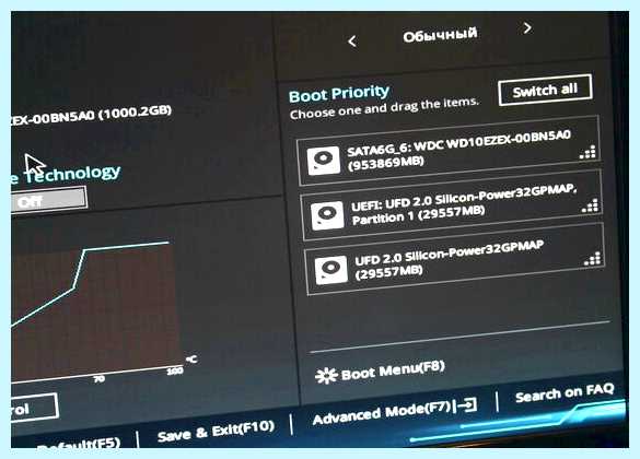 Windows через флешку