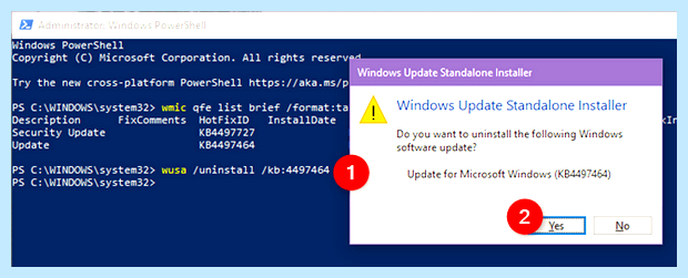 Wusa exe uninstall kb 971033 (wusa, uninstall, 971033, uninstall 2693643, обновление Windows) Wusa exe uninstall kb 971033