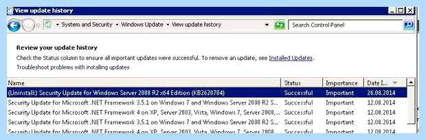 Wusa exe uninstall kb 971033 (wusa, uninstall, 971033, uninstall 2693643, обновление Windows) Wusa exe uninstall kb 971033