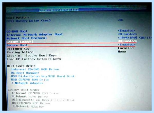 Hp boot menu