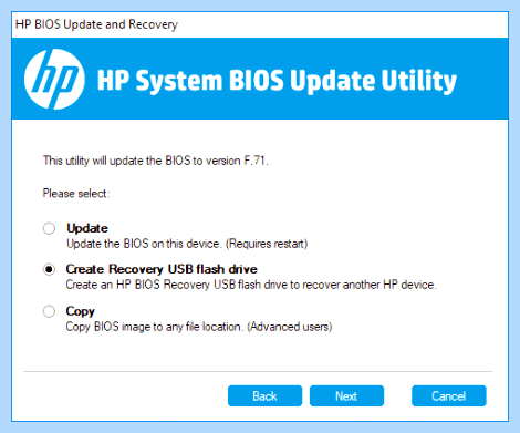 Hp boot menu