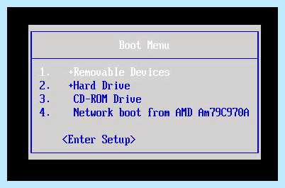 Hp boot menu
