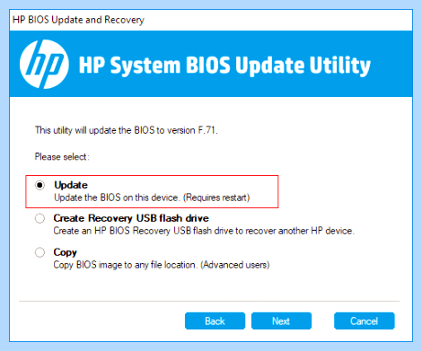Hp boot menu
