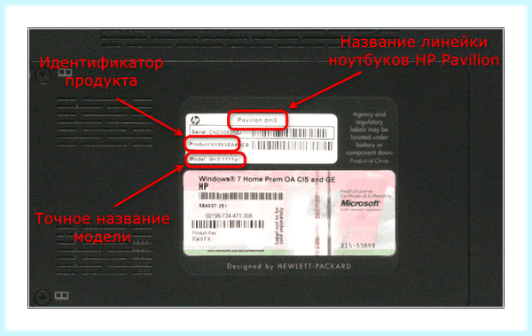 Hp где посмотреть модель