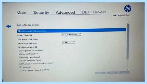 Hp pro bios