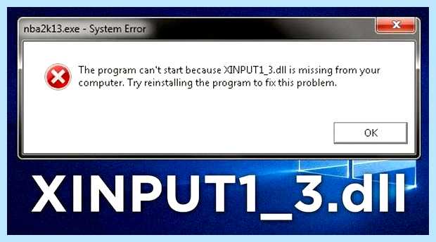 Xinput1 3 dll missing