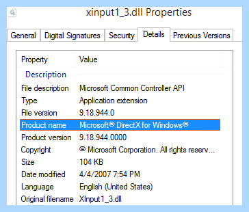 Xinput1 3 dll windows 10