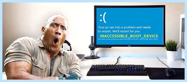 Inaccessible boot device как исправить