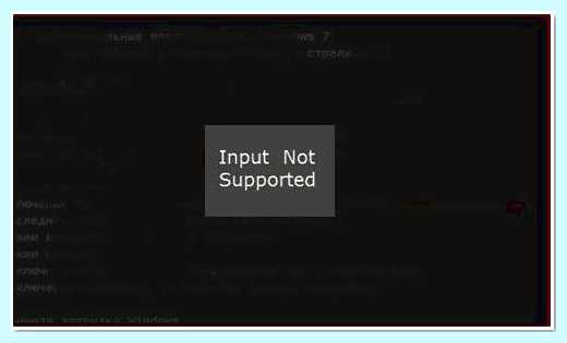 Input not supported при запуске (input, supported, переть, запуск) Input not supported при запуске