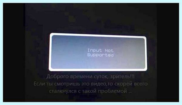 Input not supported