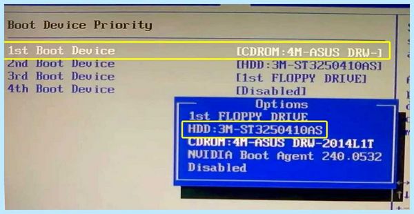 Insert boot and press any key