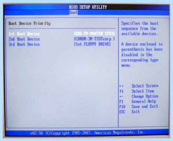 Insert boot and press any key