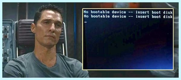 Insert boot and press any key