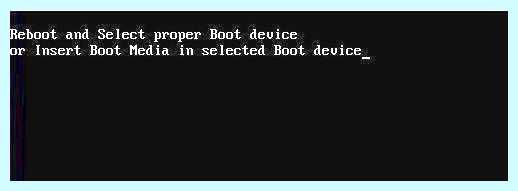 Insert boot device