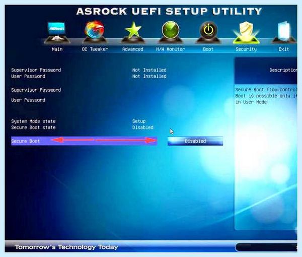 Insydeh20 setup utility (insydeh20, setup, utility, Secure Boot, опцию Secure, опцию Secure Boot) Insydeh20 setup utility