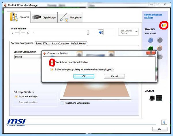 Intel front panel