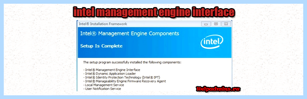 Intel management engine driver что это
