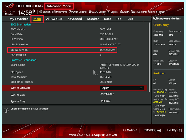 Intel me driver