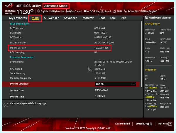 Intel me driver
