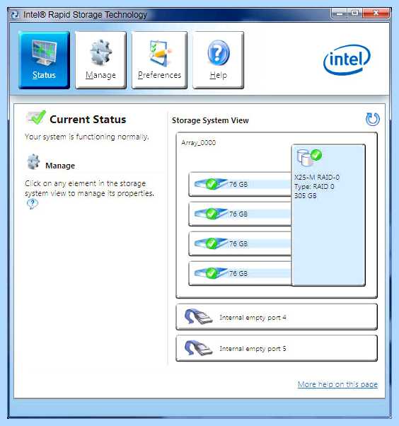 Intel rapid raid