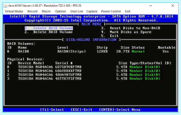 Intel rapid storage technology в биосе