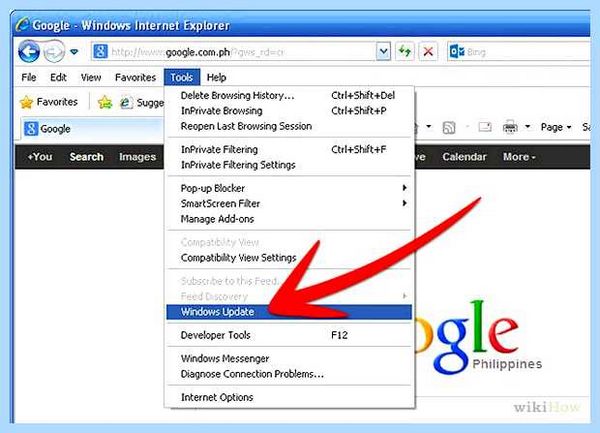 Internet explorer update