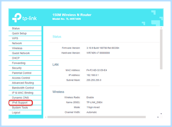 Ipv4 или ipv6 отключен