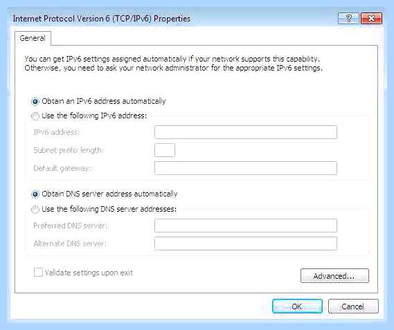 Ipv6 без доступа к интернету