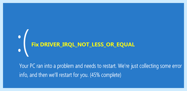 Irql not less or equal как исправить
