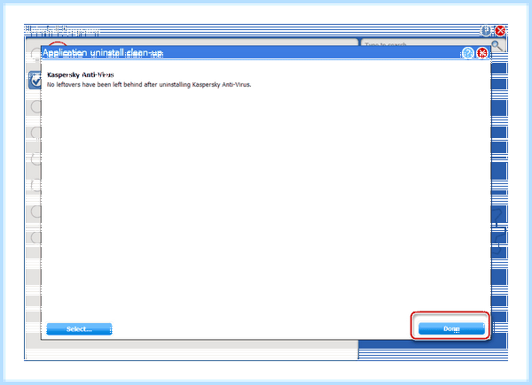 Kaspersky uninstaller tool
