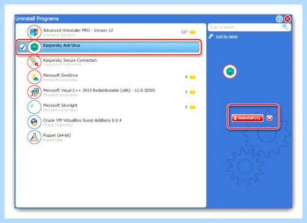 Kaspersky uninstaller tool