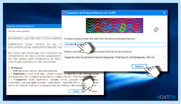 Kaspersky uninstaller tool