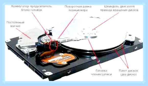 Внешний жесткий диск щелкает